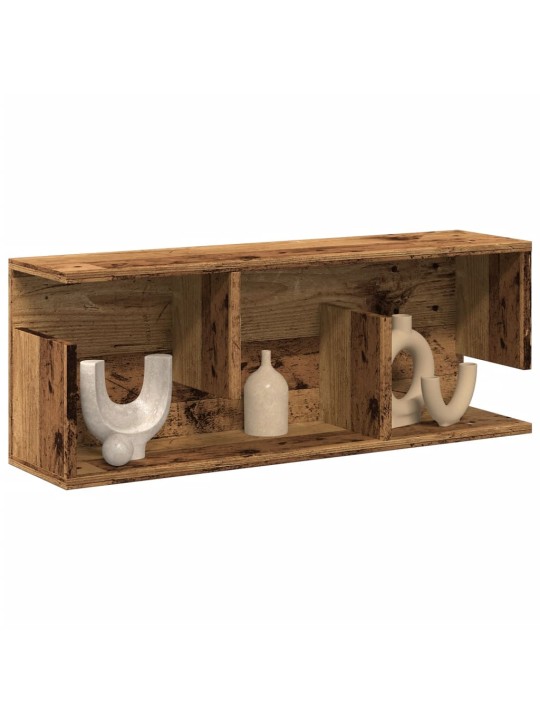 Nástěnná skříňka 80 x 20 x 30 cm old wood kompozitní dřevo