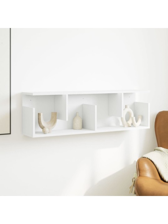 Nástěnná skříňka 100 x 20 x 30 cm bílá kompozitní dřevo