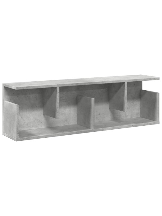 Nástěnná skříňka 100x20x30 cm betonově šedá kompozitní dřevo