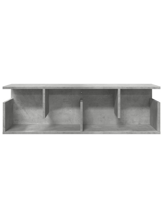 Nástěnná skříňka 100x20x30 cm betonově šedá kompozitní dřevo