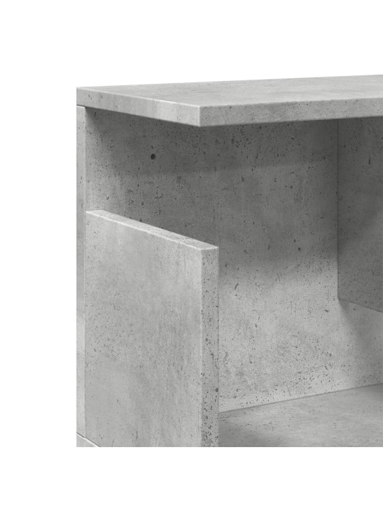 Nástěnná skříňka 100x20x30 cm betonově šedá kompozitní dřevo