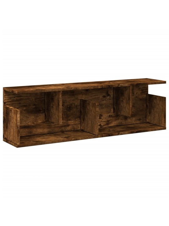 Nástěnná skříňka 100 x 20 x 30 cm kouřový dub kompozitní dřevo