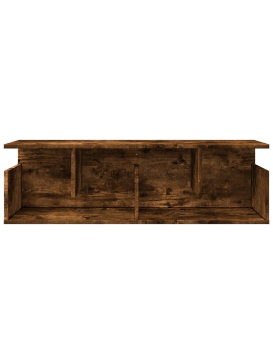 Nástěnná skříňka 100 x 20 x 30 cm kouřový dub kompozitní dřevo