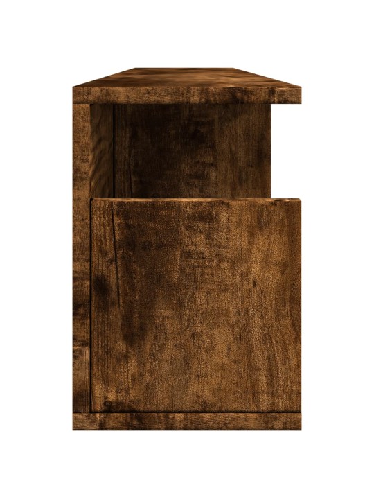 Nástěnná skříňka 100 x 20 x 30 cm kouřový dub kompozitní dřevo