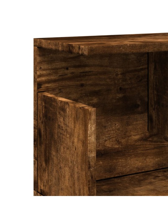 Nástěnná skříňka 100 x 20 x 30 cm kouřový dub kompozitní dřevo