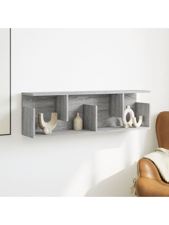 Nástěnná skříňka 100 x 20 x 30 cm šedá sonoma kompozitní dřevo
