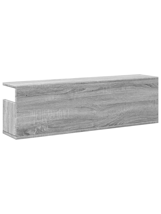 Nástěnná skříňka 100 x 20 x 30 cm šedá sonoma kompozitní dřevo