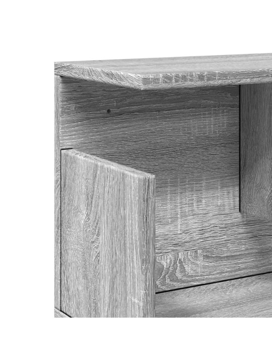 Nástěnná skříňka 100 x 20 x 30 cm šedá sonoma kompozitní dřevo