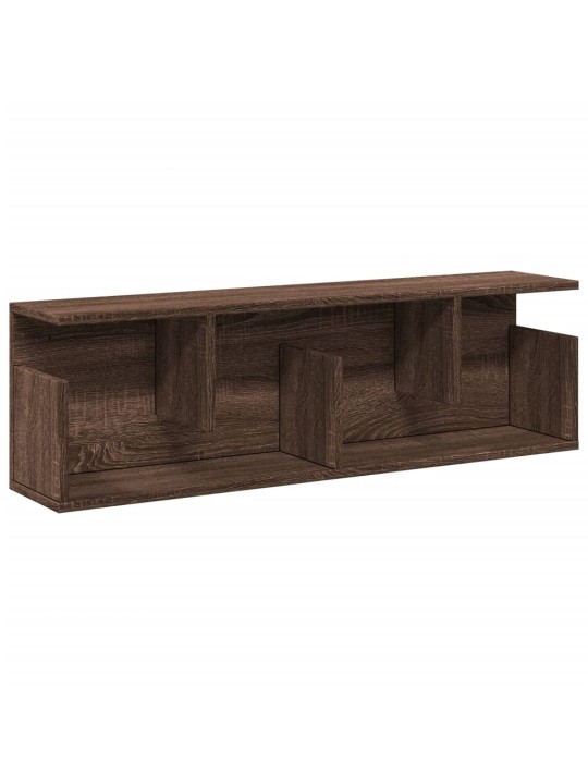 Nástěnná skříňka 100 x 20 x 30 cm hnědý dub kompozitní dřevo