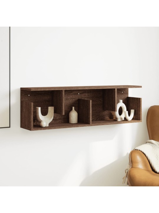 Nástěnná skříňka 100 x 20 x 30 cm hnědý dub kompozitní dřevo