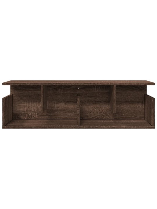 Nástěnná skříňka 100 x 20 x 30 cm hnědý dub kompozitní dřevo
