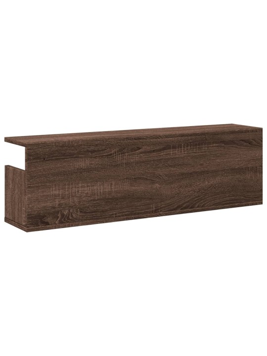 Nástěnná skříňka 100 x 20 x 30 cm hnědý dub kompozitní dřevo