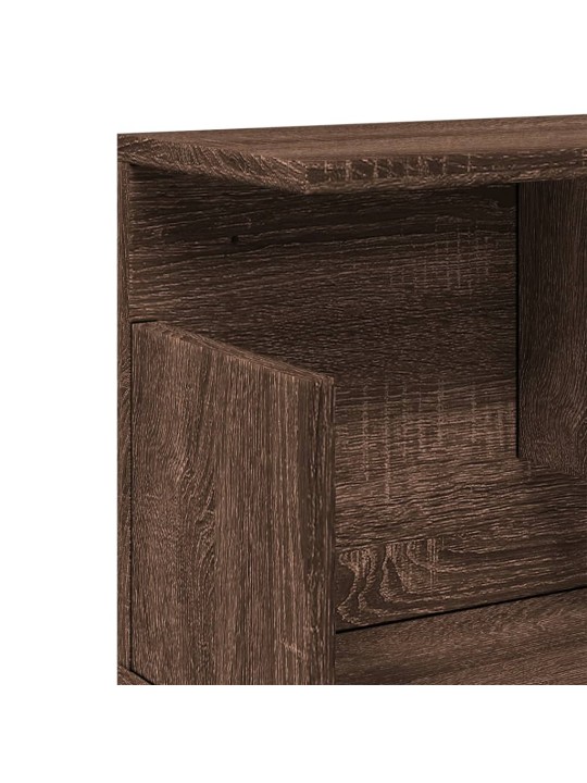 Nástěnná skříňka 100 x 20 x 30 cm hnědý dub kompozitní dřevo