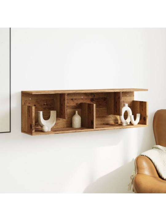 Nástěnná skříňka 100 x 20 x 30 cm old wood kompozitní dřevo