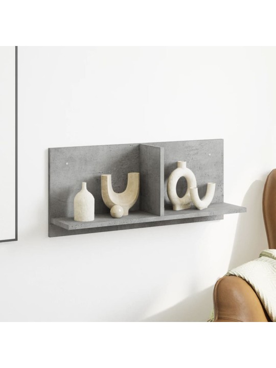 Nástěnná skříňka 70x16,5x30 cm betonově šedá kompozitní dřevo