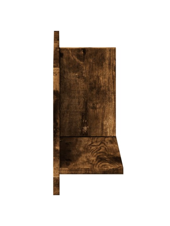 Nástěnná skříňka 70 x 16,5 x 30 cm kouřový dub kompozitní dřevo