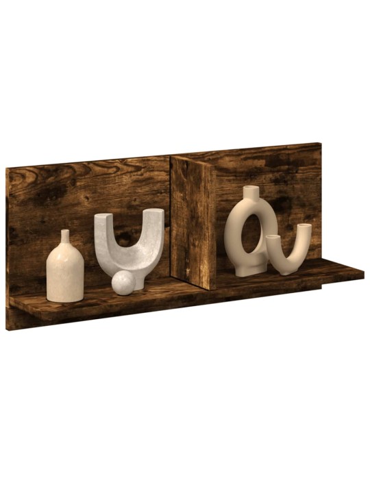 Nástěnná skříňka 70 x 16,5 x 30 cm kouřový dub kompozitní dřevo