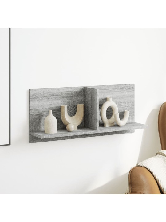 Nástěnná skříňka 70 x 16,5 x 30 cm šedá sonoma kompozitní dřevo