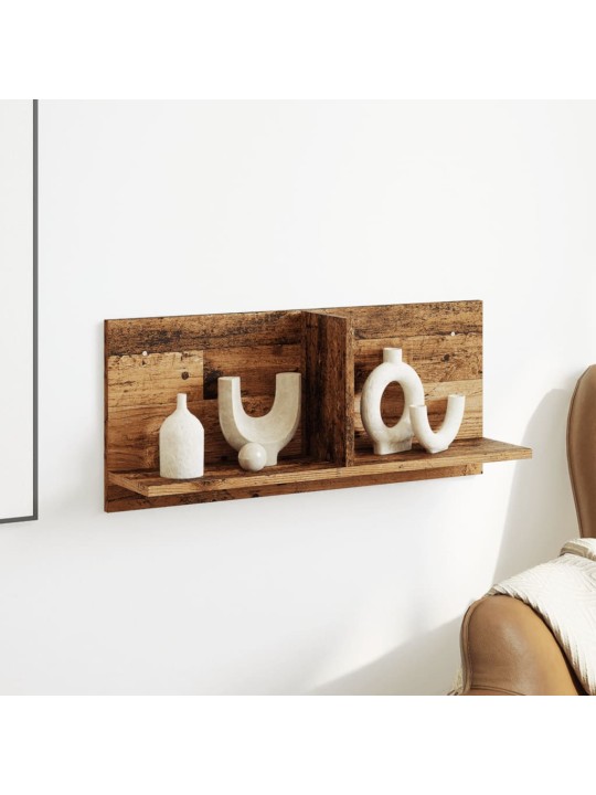 Nástěnná skříňka 70 x 16,5 x 30 cm old wood kompozitní dřevo