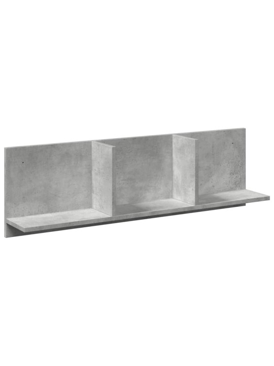 Nástěnná skříňka 100x16,5x30 cm betonově šedá kompozitní dřevo