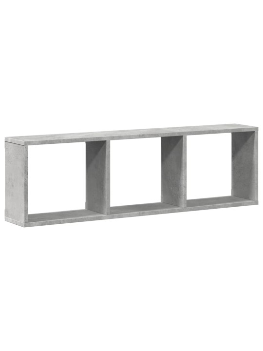 Nástěnná skříňka 100x16x30 cm betonově šedá kompozitní dřevo