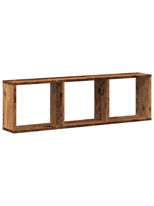 Nástěnná skříňka 100 x 16 x 30 cm old wood kompozitní dřevo