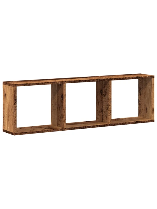 Nástěnná skříňka 100 x 16 x 30 cm old wood kompozitní dřevo