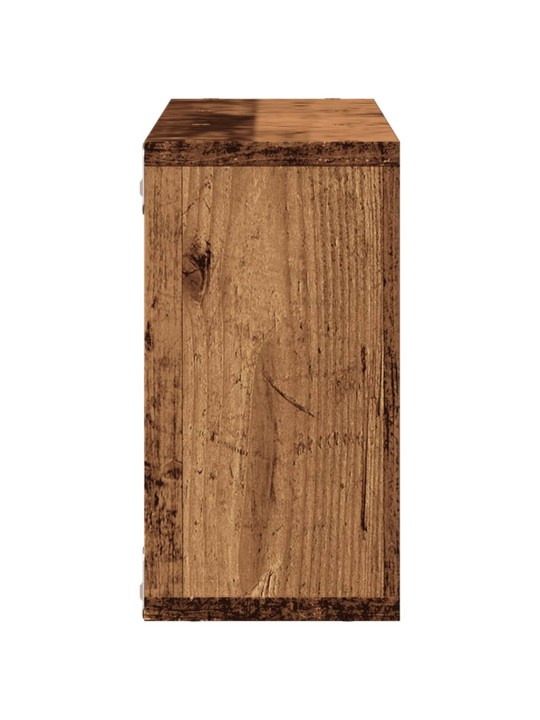 Nástěnná skříňka 100 x 16 x 30 cm old wood kompozitní dřevo