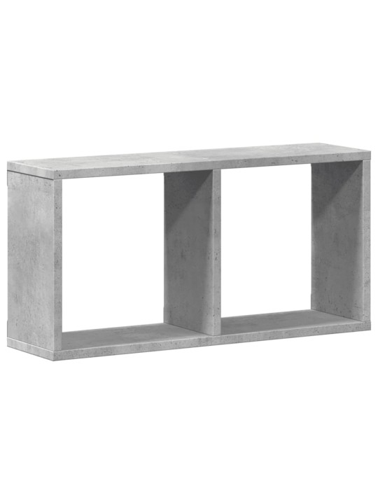 Nástěnná skříňka 60 x 16 x 30 cm betonově šedá kompozitní dřevo