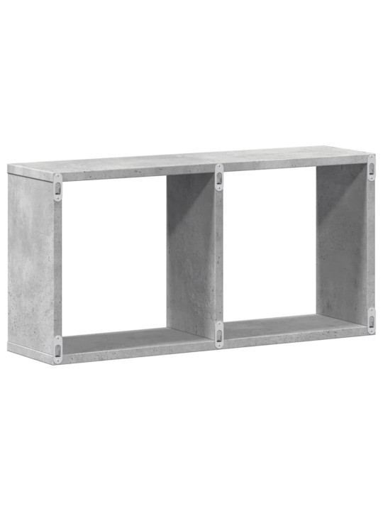 Nástěnná skříňka 60 x 16 x 30 cm betonově šedá kompozitní dřevo