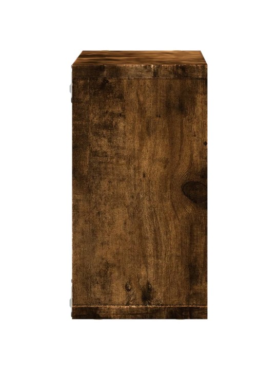 Nástěnná skříňka 60 x 16 x 30 cm kouřový dub kompozitní dřevo