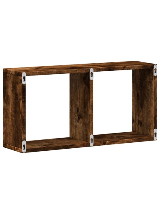 Nástěnná skříňka 60 x 16 x 30 cm kouřový dub kompozitní dřevo