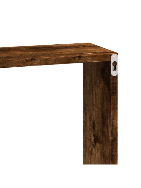 Nástěnná skříňka 60 x 16 x 30 cm kouřový dub kompozitní dřevo