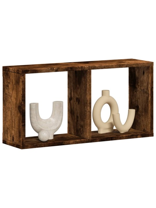 Nástěnná skříňka 60 x 16 x 30 cm kouřový dub kompozitní dřevo