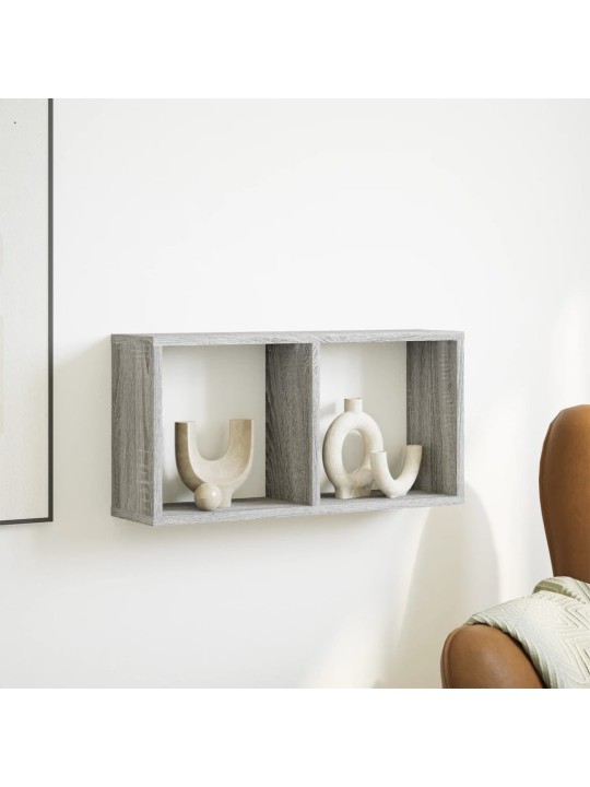 Nástěnná skříňka 60 x 16 x 30 cm šedá sonoma kompozitní dřevo