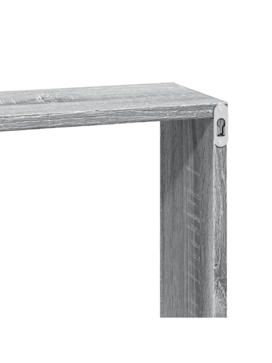 Nástěnná skříňka 60 x 16 x 30 cm šedá sonoma kompozitní dřevo