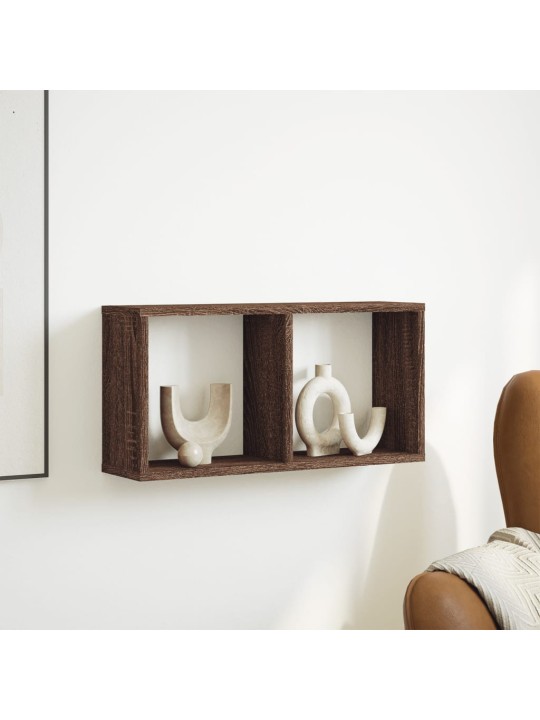 Nástěnná skříňka 60 x 16 x 30 cm hnědý dub kompozitní dřevo