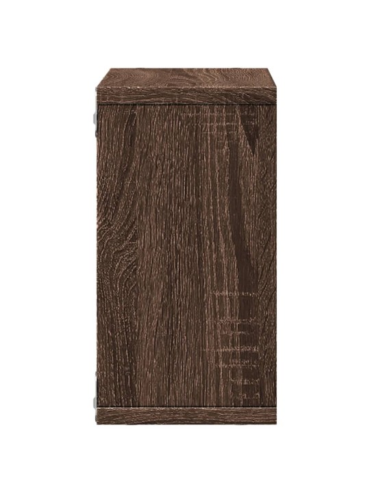 Nástěnná skříňka 60 x 16 x 30 cm hnědý dub kompozitní dřevo