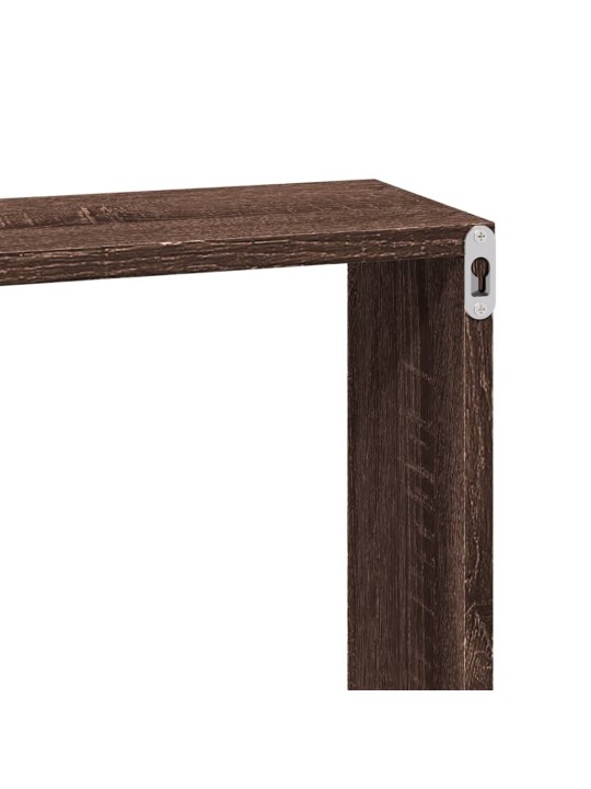 Nástěnná skříňka 60 x 16 x 30 cm hnědý dub kompozitní dřevo