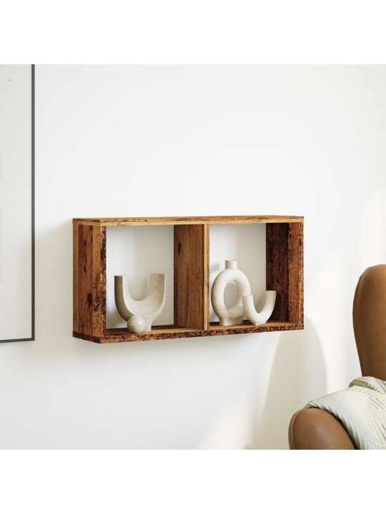 Nástěnná skříňka 60 x 16 x 30 cm old wood kompozitní dřevo