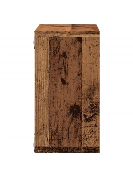 Nástěnná skříňka 60 x 16 x 30 cm old wood kompozitní dřevo