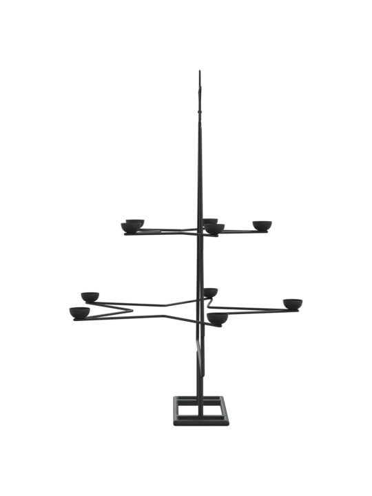 Kovový vánoční stromeček pro dekorace černý 75 cm