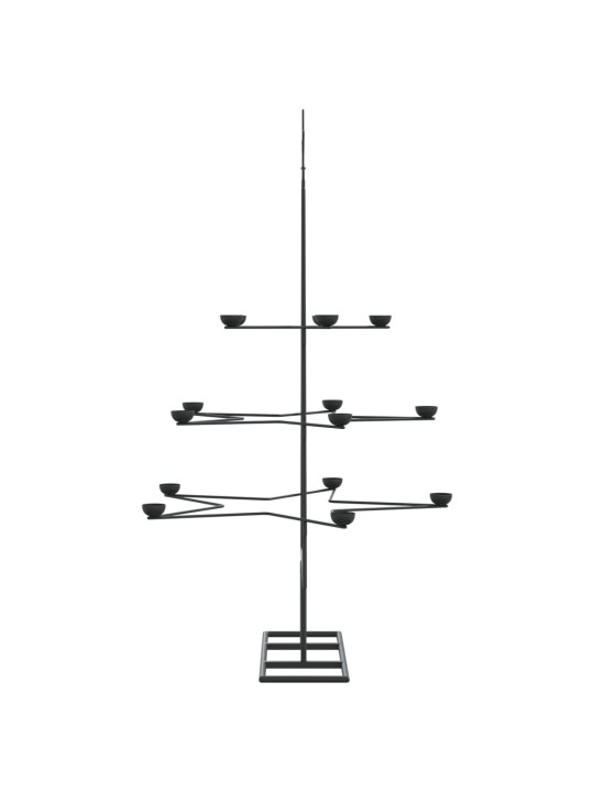 Kovový vánoční stromeček pro dekorace černý 105 cm
