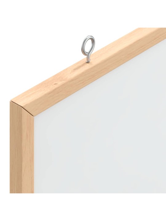 Vidaxl magnetická tabule s masivním borovicovým dřevěným rámem 40x40cm