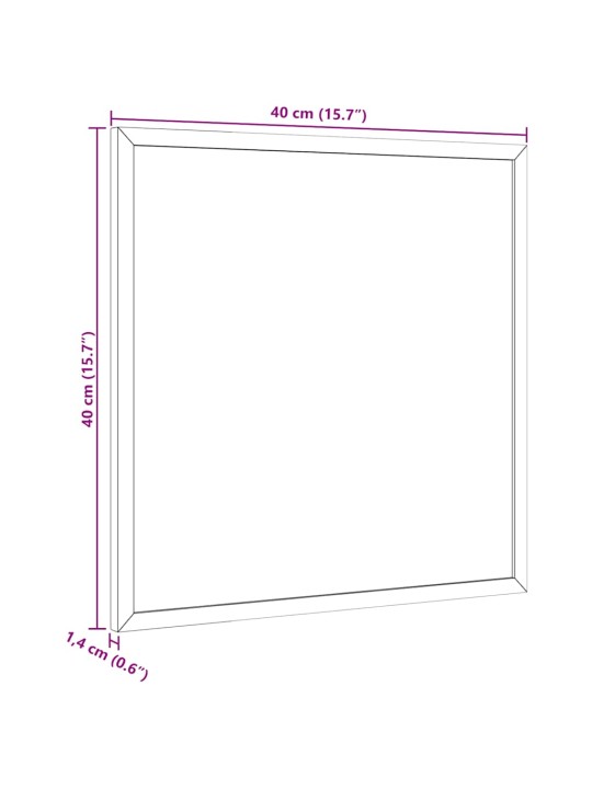 Vidaxl magnetická tabule s masivním borovicovým dřevěným rámem 40x40cm