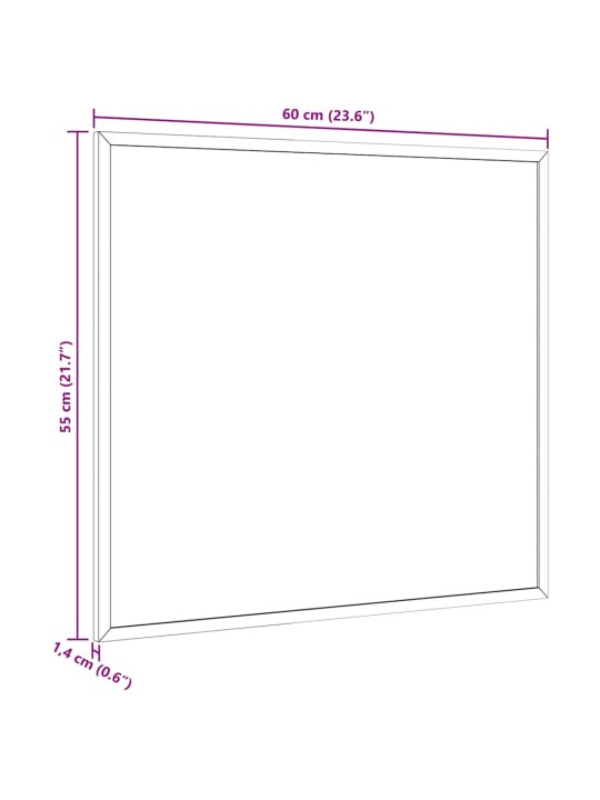 Vidaxl magnetická tabule s masivním borovicovým dřevěným rámem 60x55cm