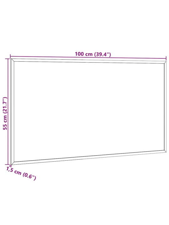 Vidaxl magnetická tabule masivním borovicovým dřevěným rámem 100x55cm