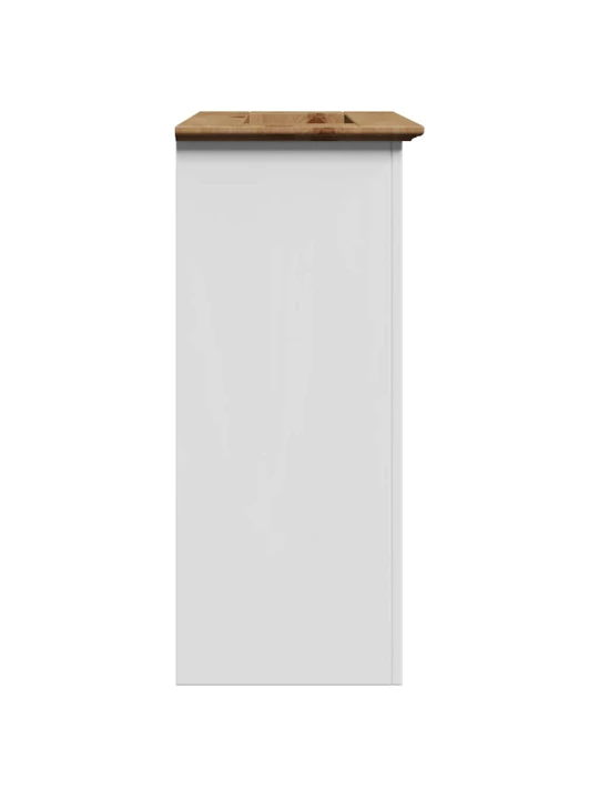 Koupelnová umyvadlová skříňka "bodo" bílý a hnědá 70x35x80 cm