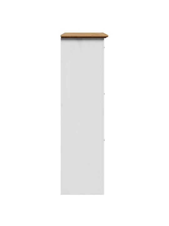 Botník "bodo" bílý a hnědá 80x35x118 cm