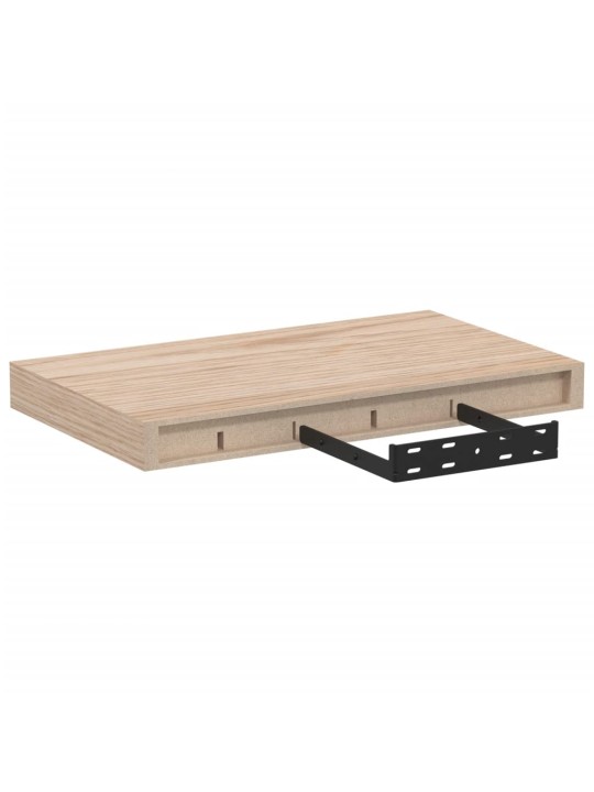 Plovoucí police 4 ks 40 x 23,5 x 4 cm kompozitní dřevo